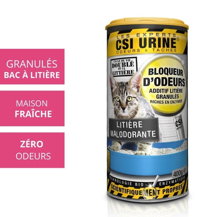 Granulés anti-odeur pour litière — 400 g