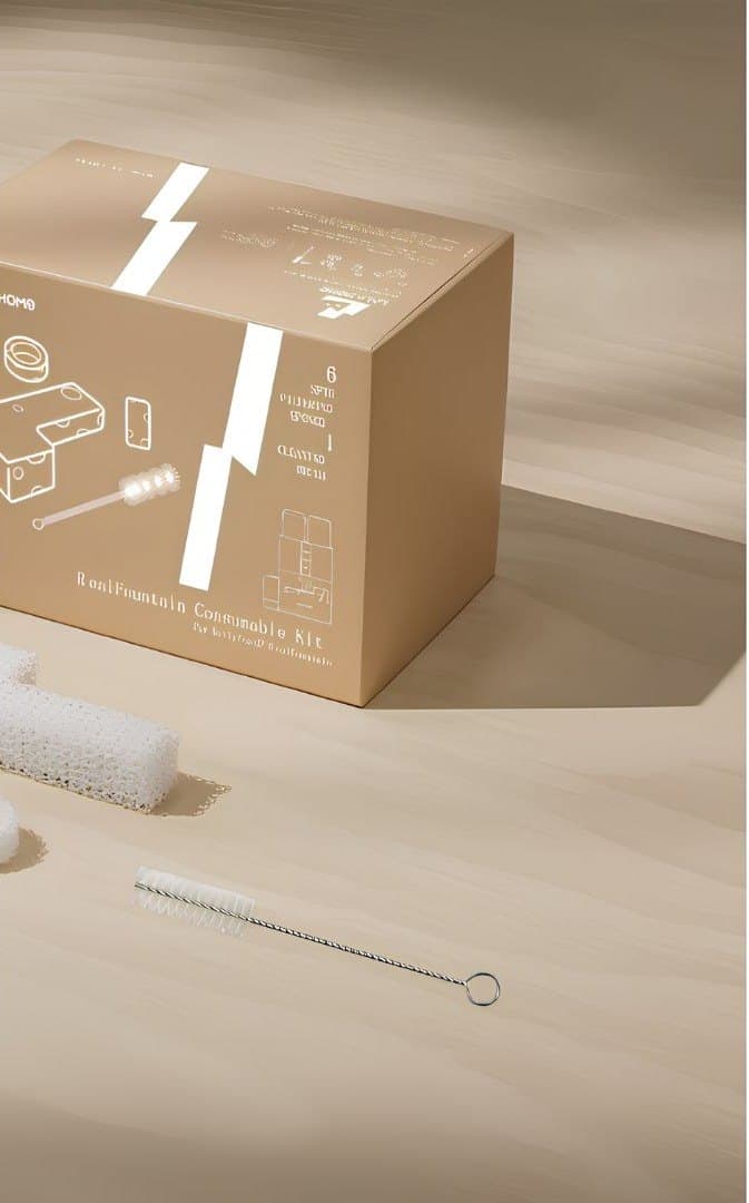 Kit 6 filtres mousse + brosse de nettoyage